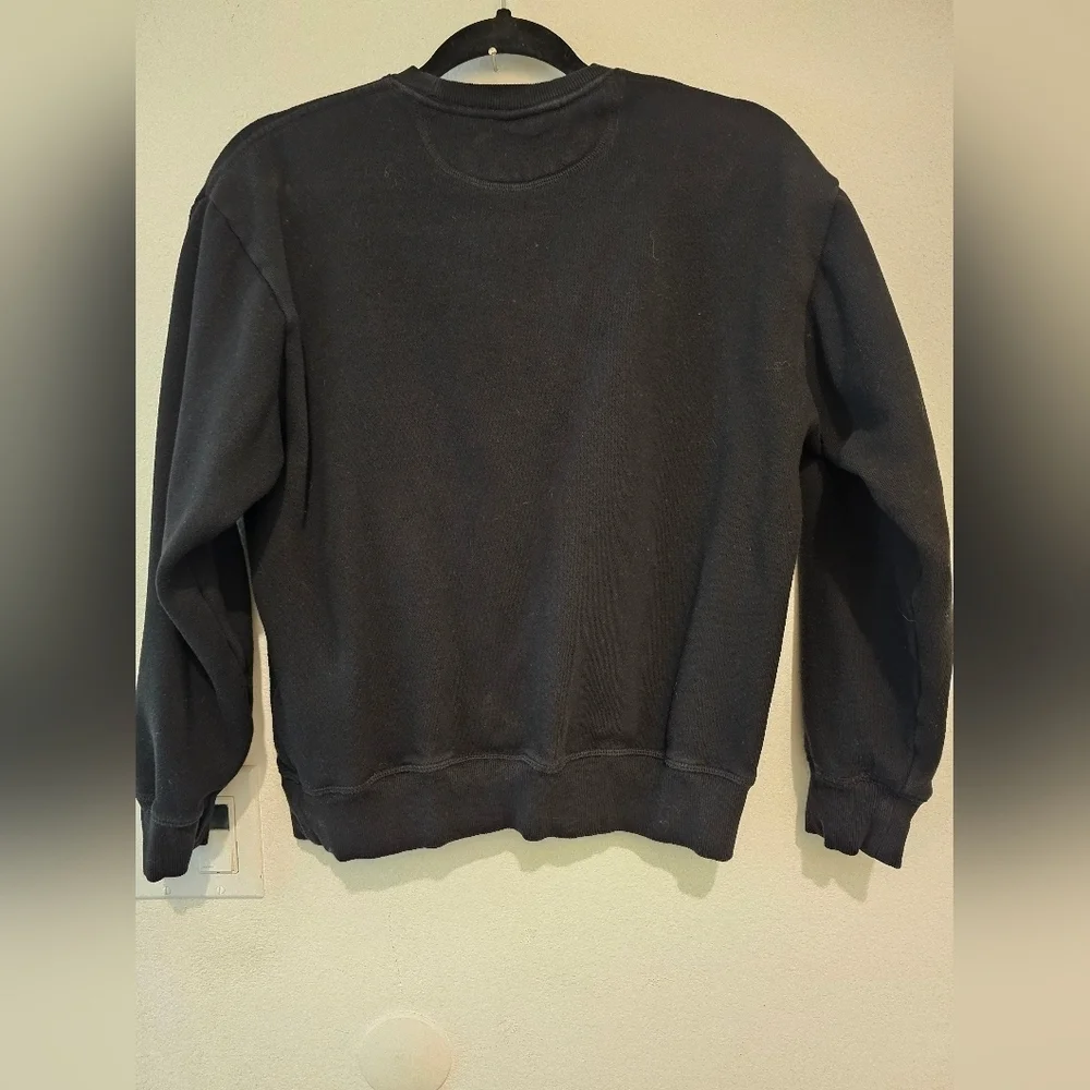 PINK Victoria's Secret Womans  Black Ivy Clasic  Crewneck Sweater